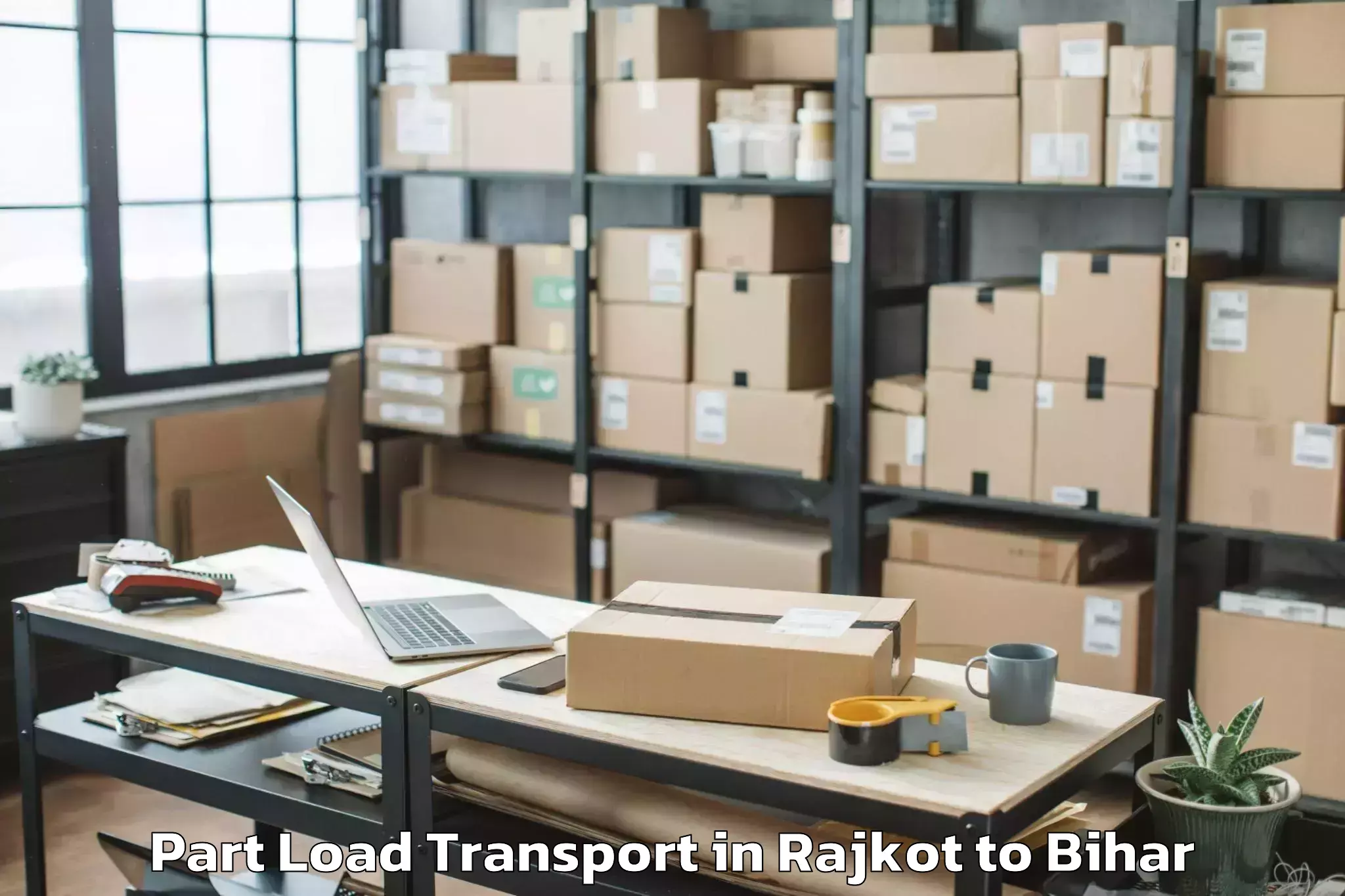 Book Rajkot to Colgong Part Load Transport Online